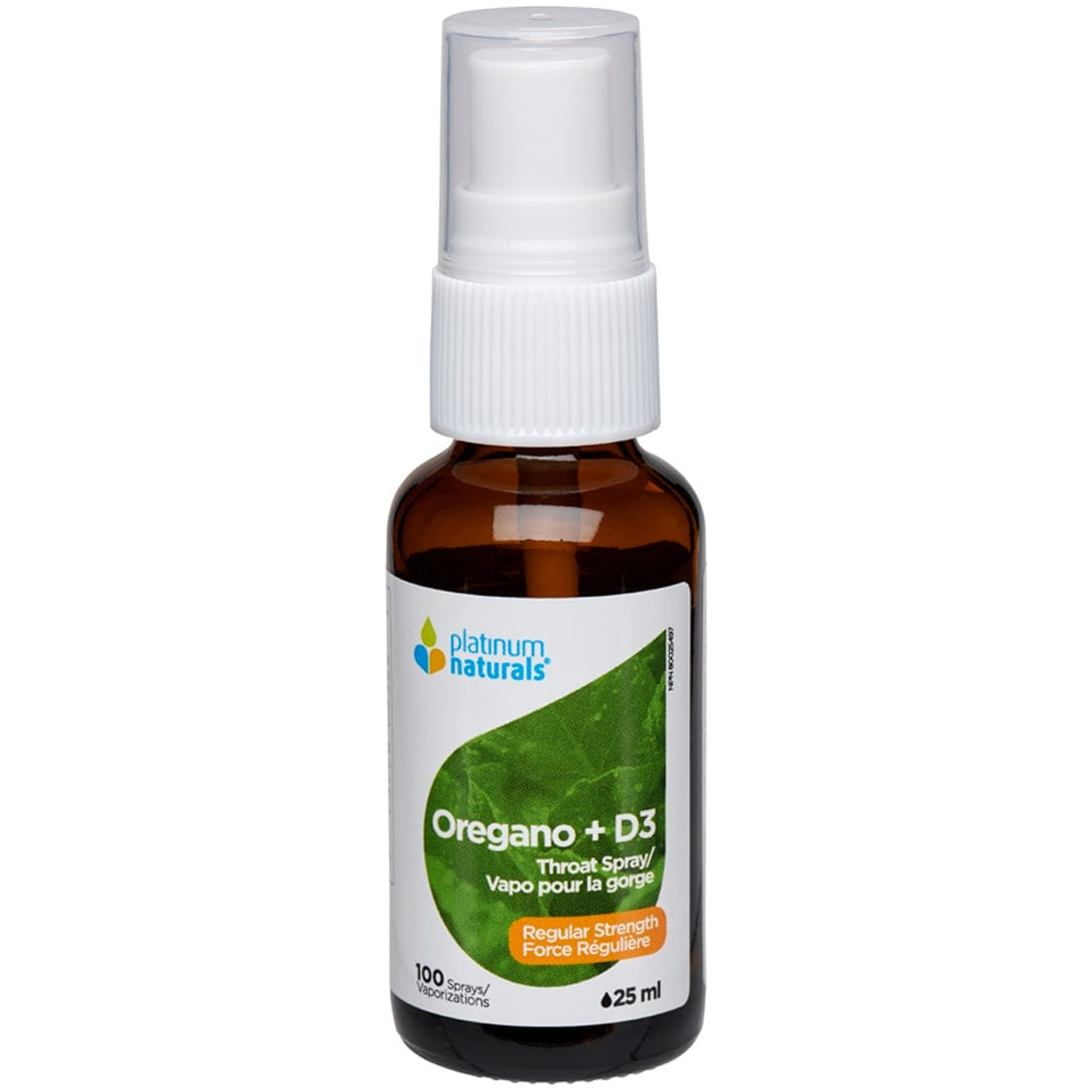 Platinum Oregano + D3 Throat Spray (Two Strengths), 25ml