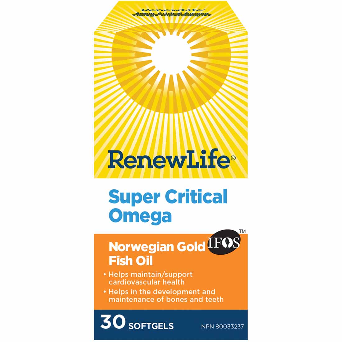 Renew Life Super Critical Omega, Norwegian Gold
