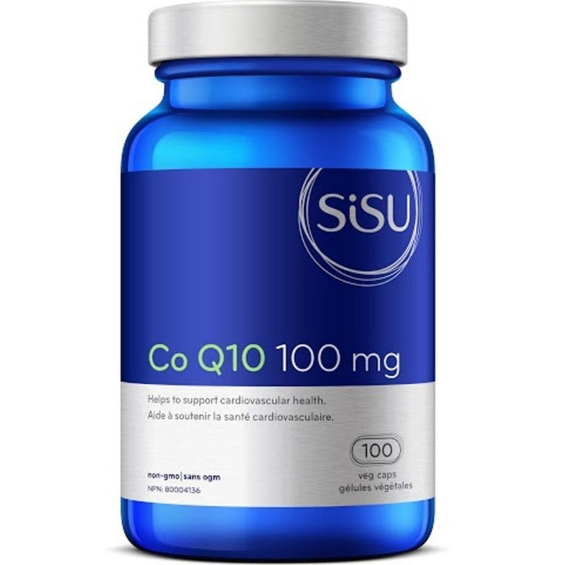 SISU Co Q10 100mg, Supports Cardiovascular Health and Cellular Energy, 100 Vegetable Capsules