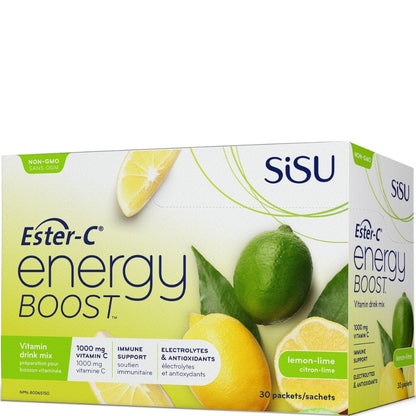 SISU Ester-C Energy Boost Vitamin C Powder Drink Mix, 1000mg