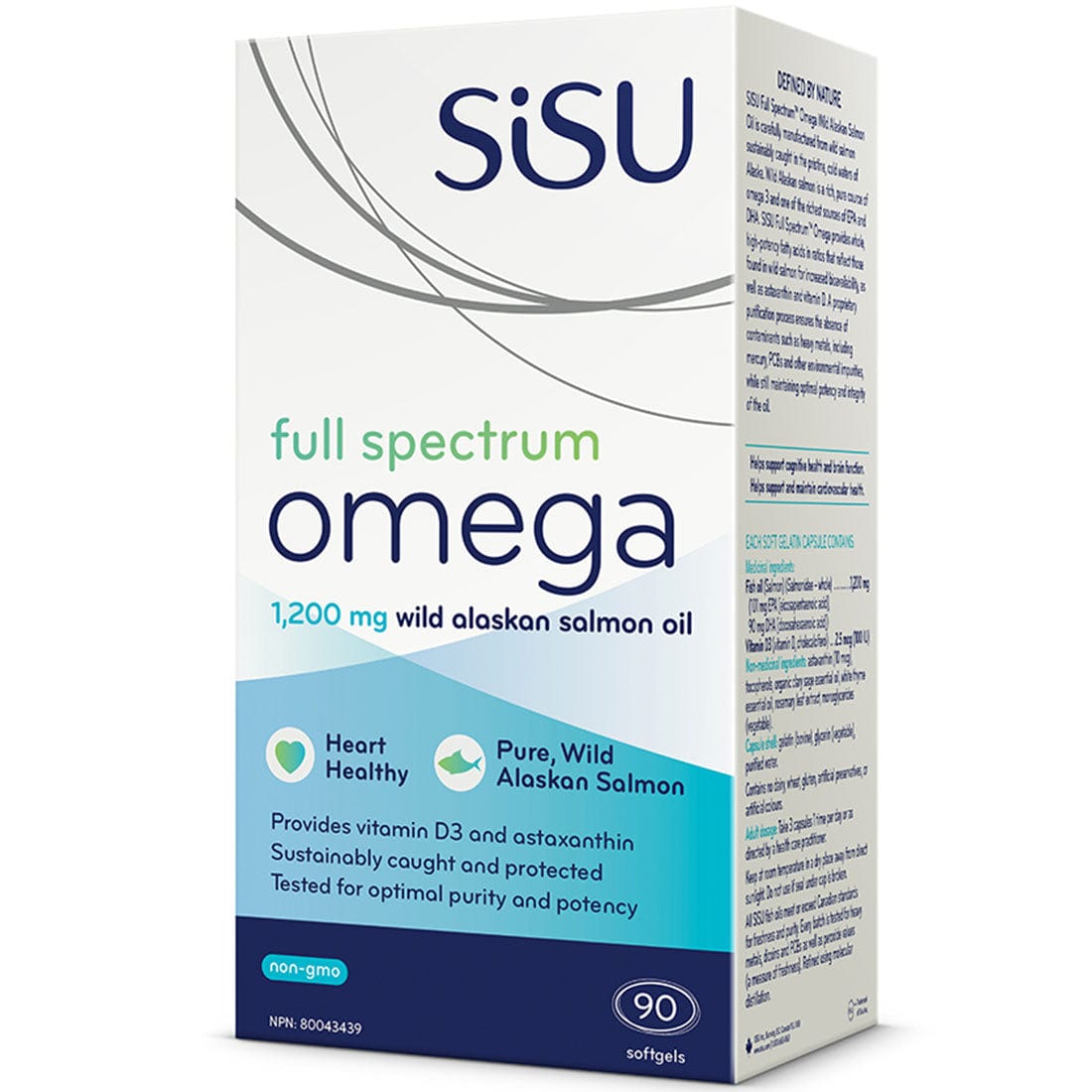 SISU Full Spectrum Omega Wild Alaskan Salmon Oil 1200mg