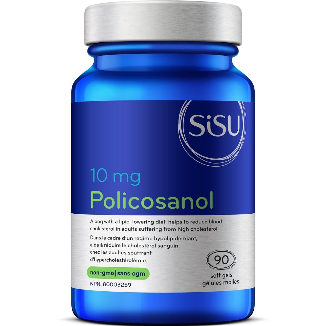 SISU Policosanol 10mg, 90 Softgels