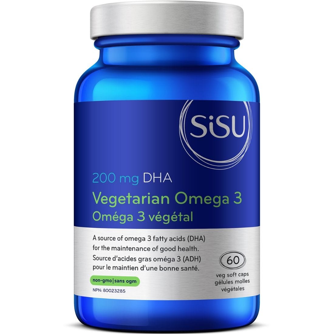 SISU Vegetarian Omega 3 (200mg DHA), 60 Vege Softgels