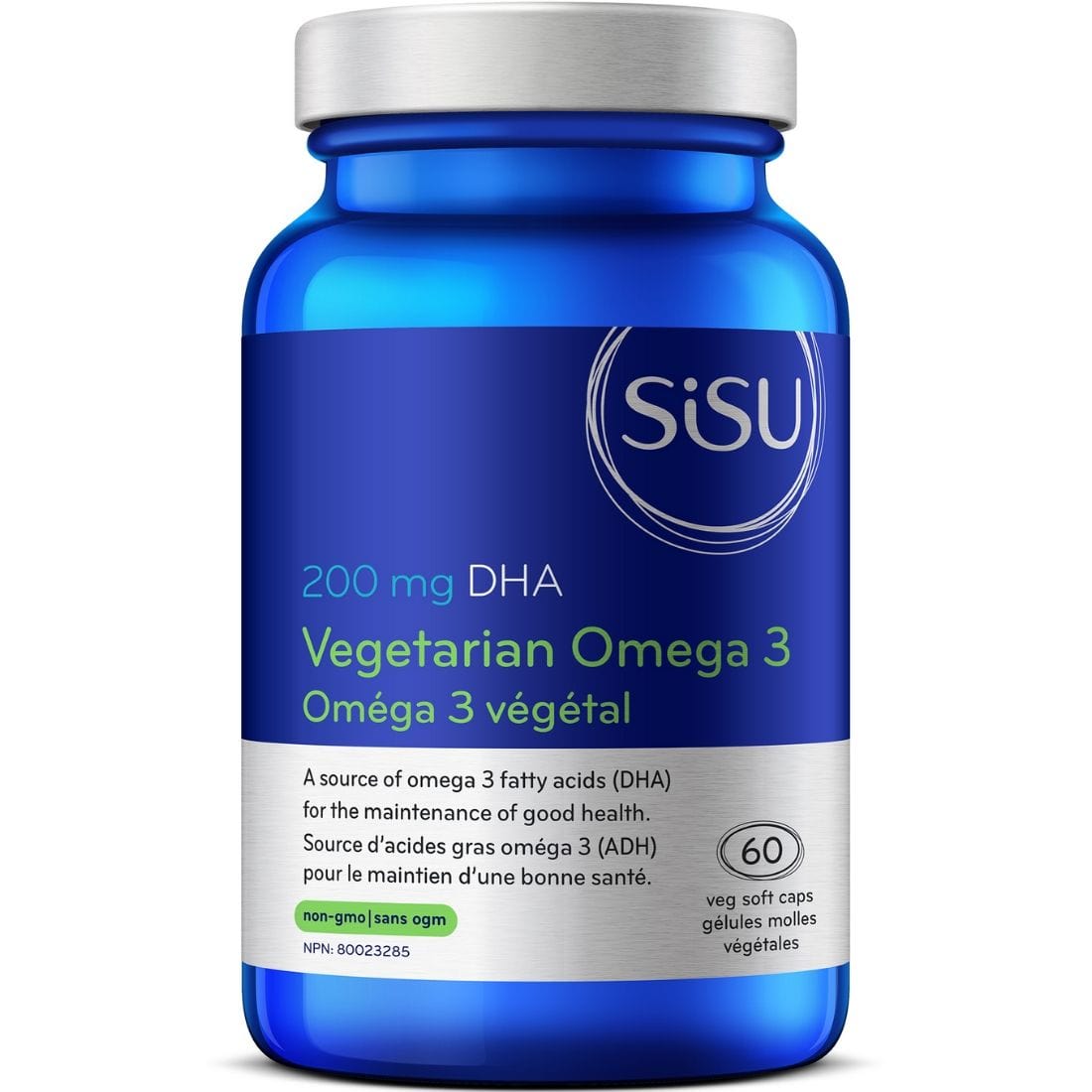 SISU Vegetarian Omega 3 (200mg DHA), 60 Vege Softgels