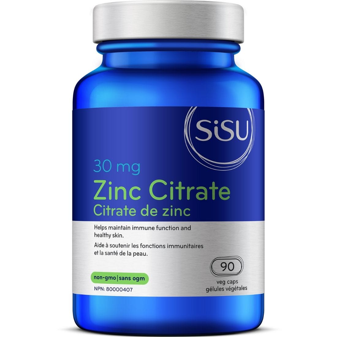 SISU Zinc Citrate 30mg, 90 Veg Caps