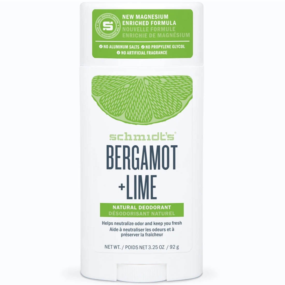 Schmidt's Natural Deodorant, Award winning formula, Neutralize odour naturally, 75g