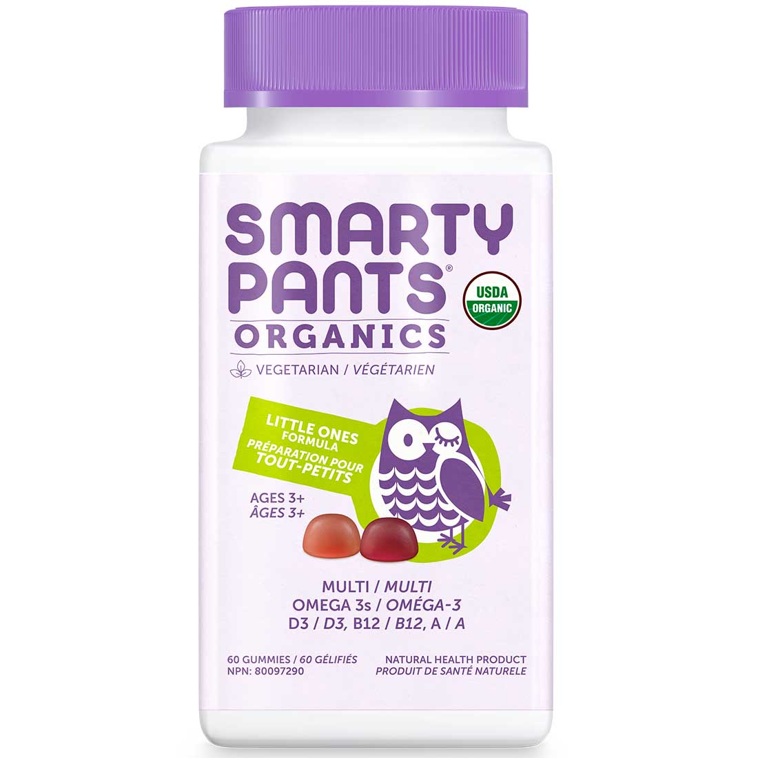 SmartyPants Organic Little Ones Formula Toddler Gummy Multivitamins