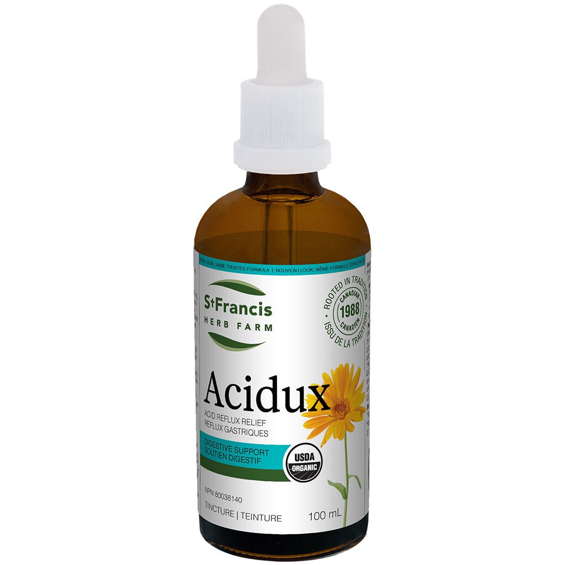 St. Francis Acidux Liquid, Relief of relief of heartburn, hyperacidity, gastritis, and reflux