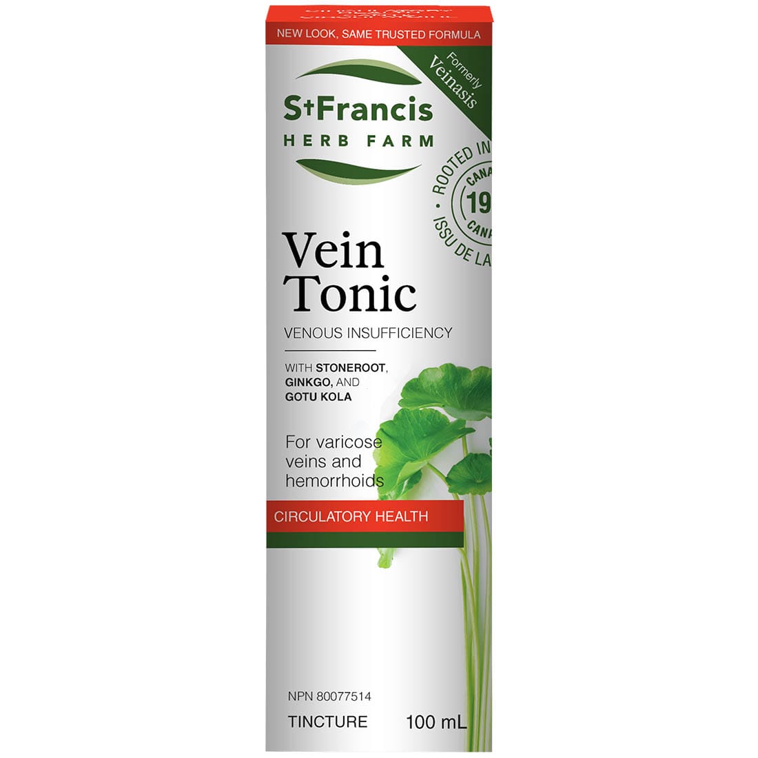St. Francis Vein Tonic Liquid, For Varicose Veins, Chronic Venous Insufficiency and Overall Vein Health