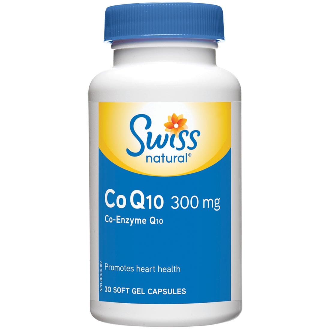 Swiss Natural Co Q10 300mg, 30 Soft Gel Capsules