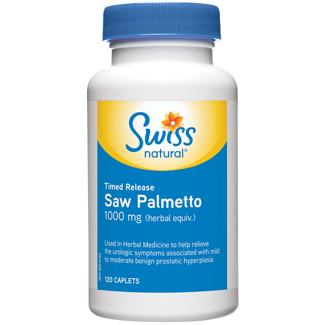 Swiss Natural Saw Palmetto Timed Release, 1000mg