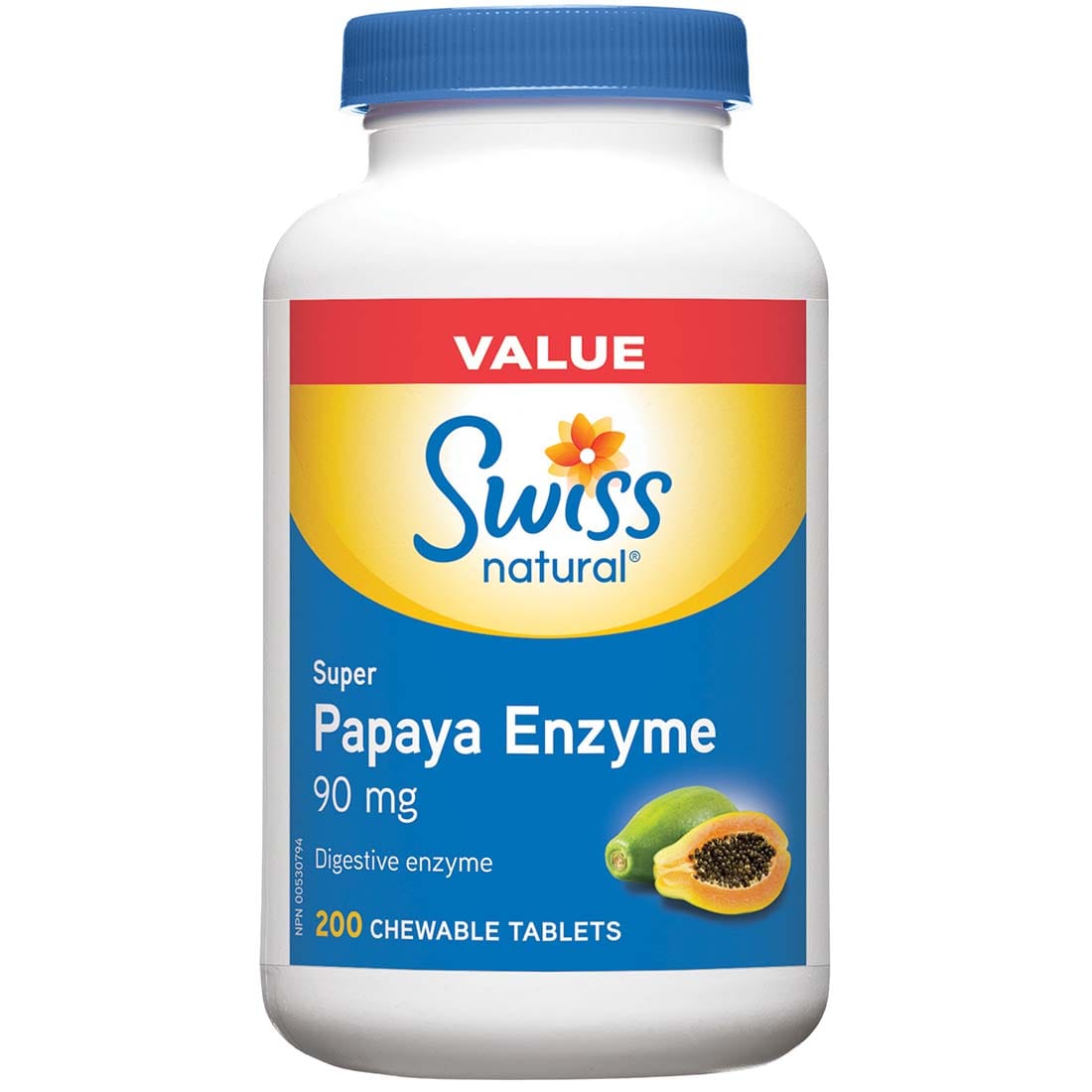 Swiss Natural Super Papaya Enzyme 90mg