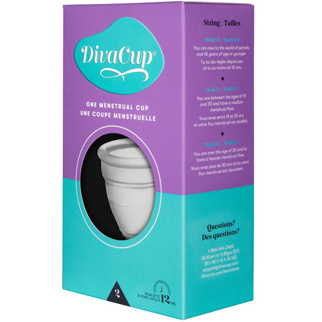 The DivaCup, Natural Menstrual Cup, 1 Unit