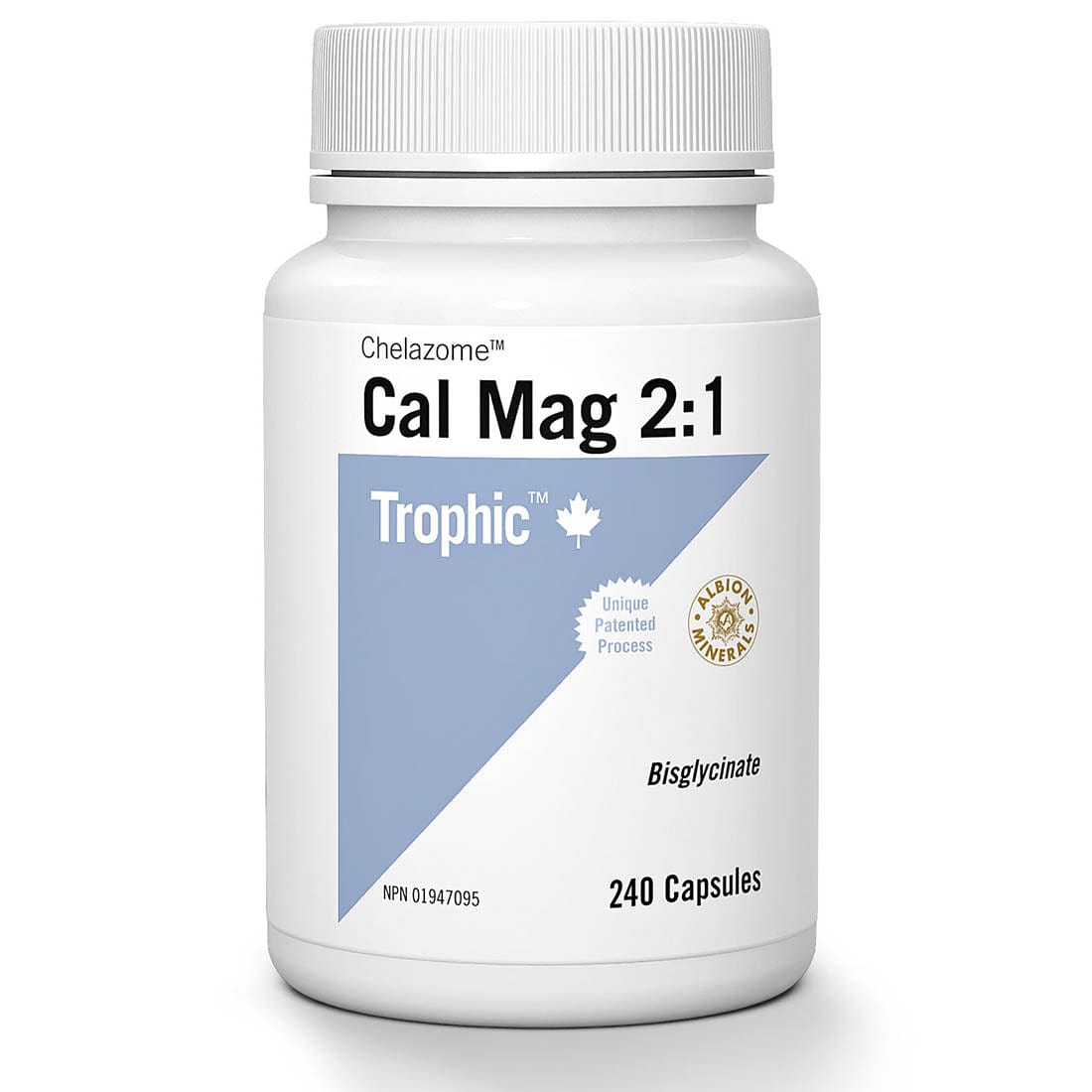 Trophic Cal-Mag 2:1 Chelazome Calcium Magnesum Capsules