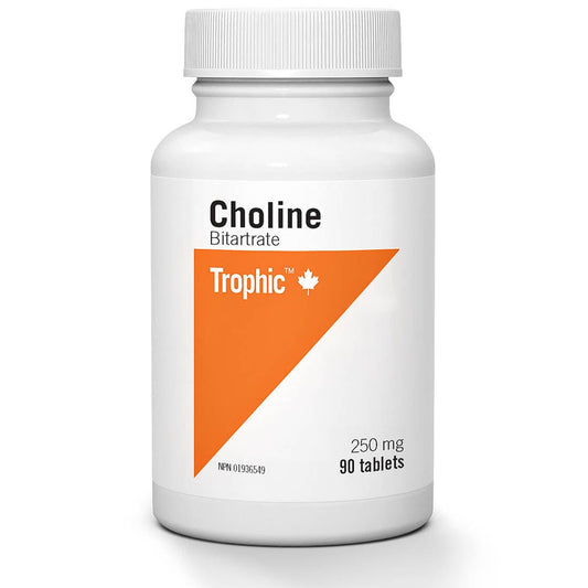 Trophic Choline Bitartrate 250mg, 90 Tablets