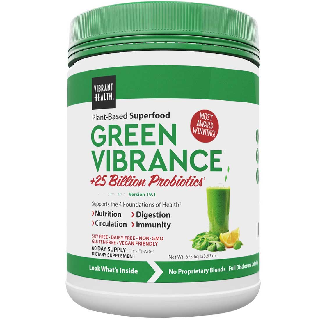 Vibrant Health Green Vibrance (Estimated Arrival ~ No ETA, Enter your email to be notified)