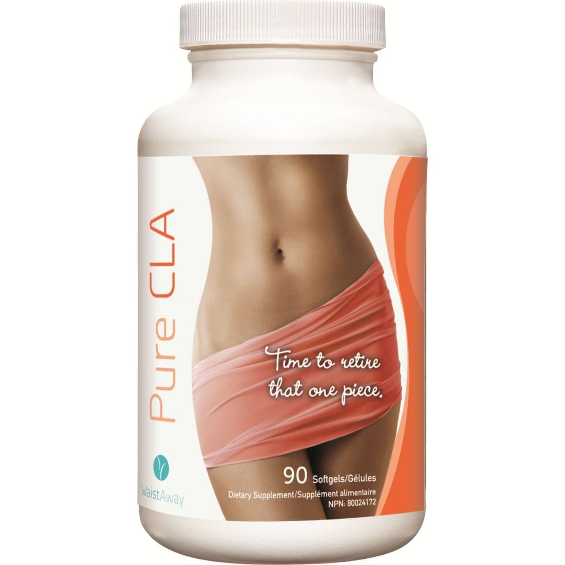 Waist Away Pure CLA 800mg, 90 Capsules