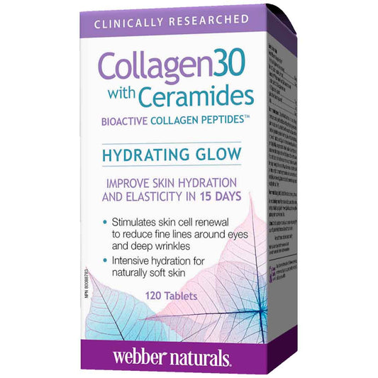 Webber Naturals Collagen30 with Ceramides, 120 Tablets