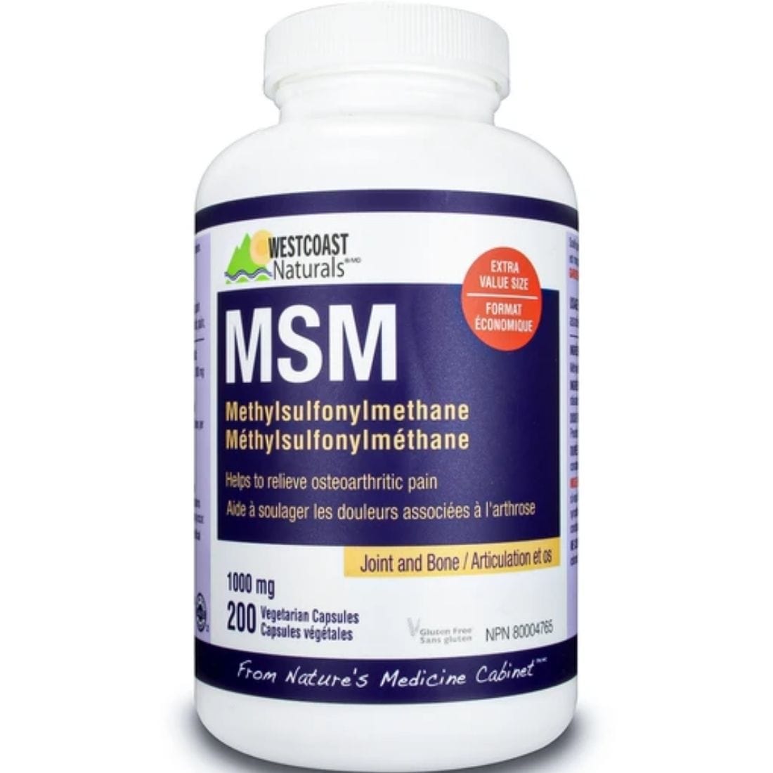 Westcoast Naturals MSM 1000mg