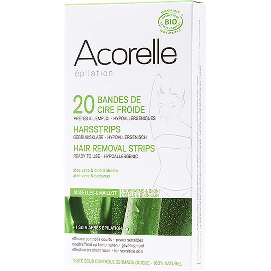 Acorelle Hair Removal: Bikini & Underarm, 20 Pack