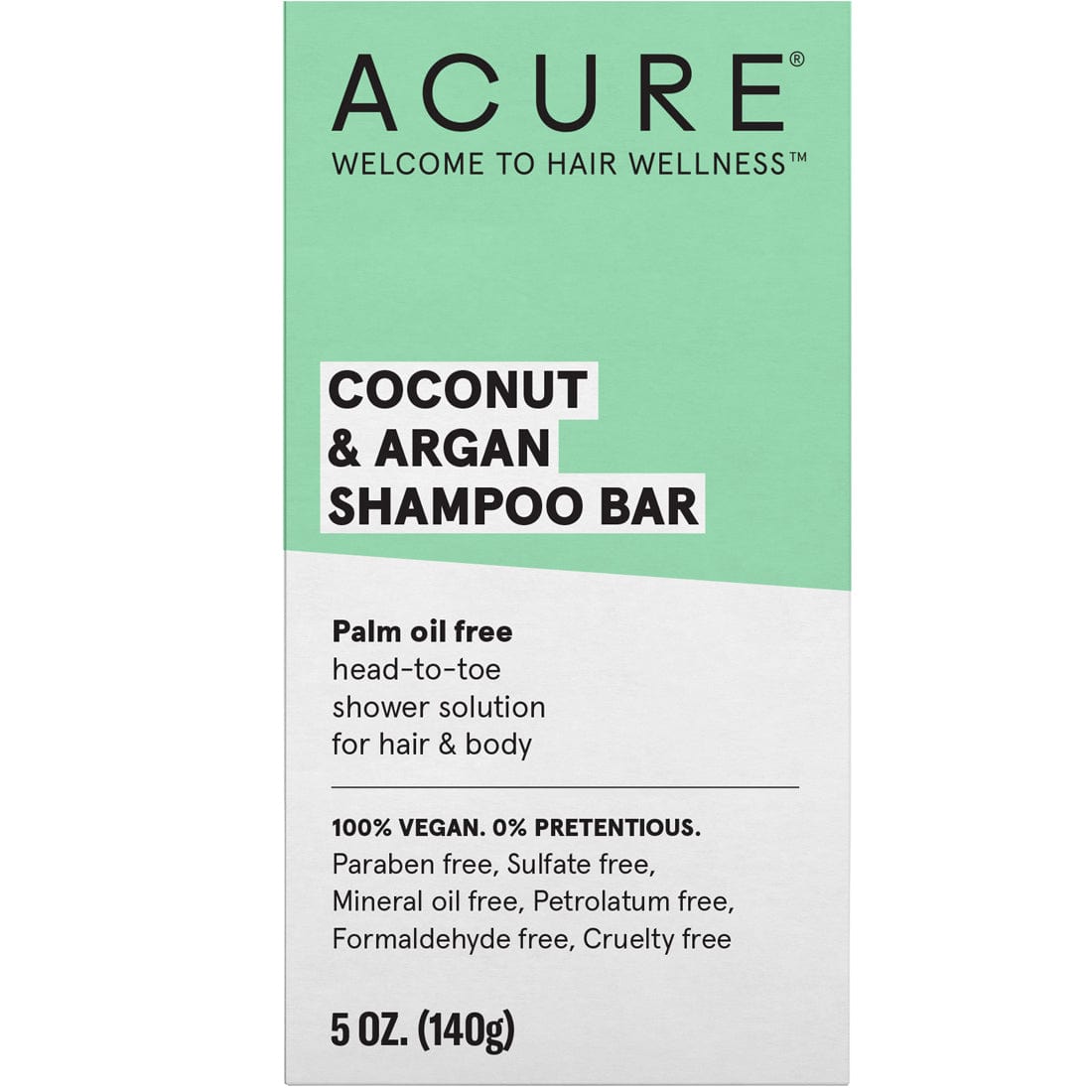 Acure Coconut & Argan Shampoo Bar, 140g