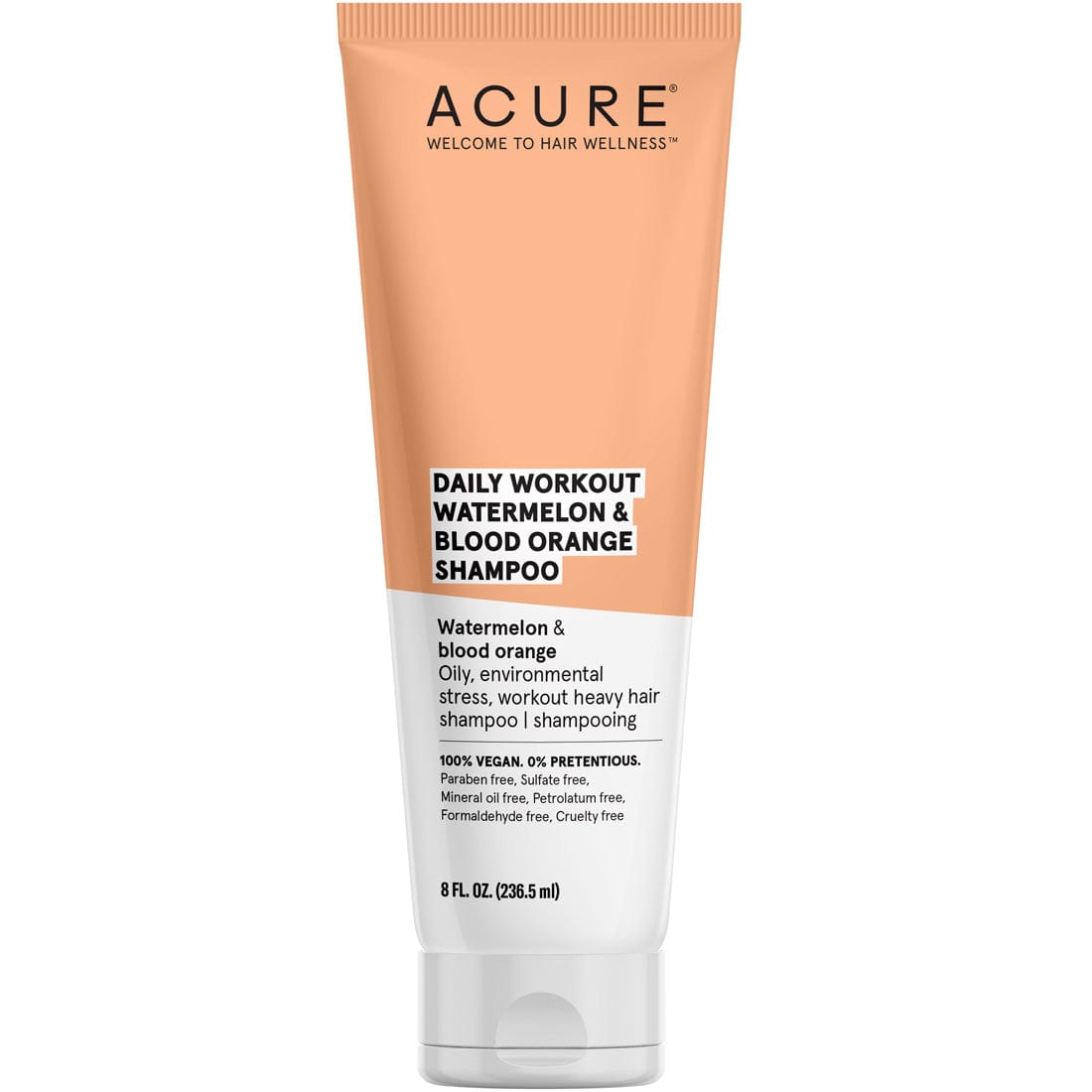 Acure Daily Workout Watermelon & Blood Orange Shampoo, 236ml