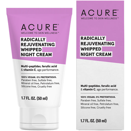 Acure Rejuvenating Whipped Night Cream, 50ml, Clearance 35% Off, Final Sale