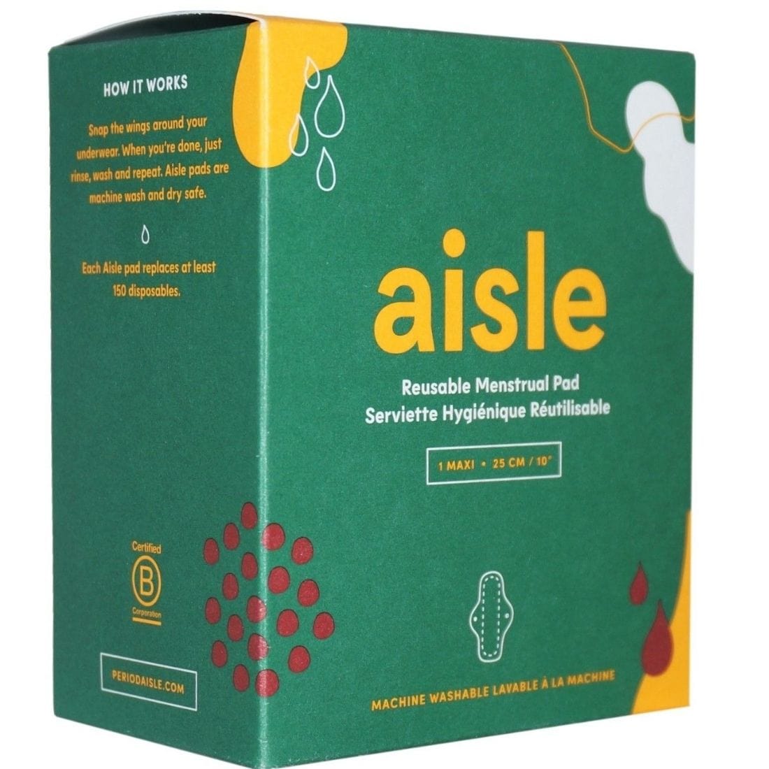 Aisle Reusable Maxi Pad, 1 Pad