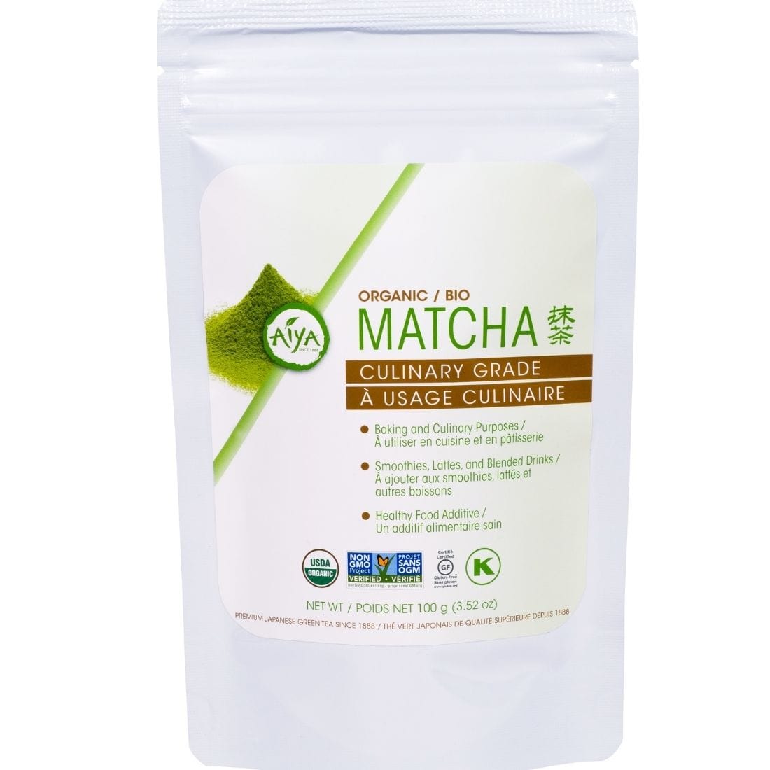 Aiya Company Limited Organic Culinary Grade Matcha, 100g