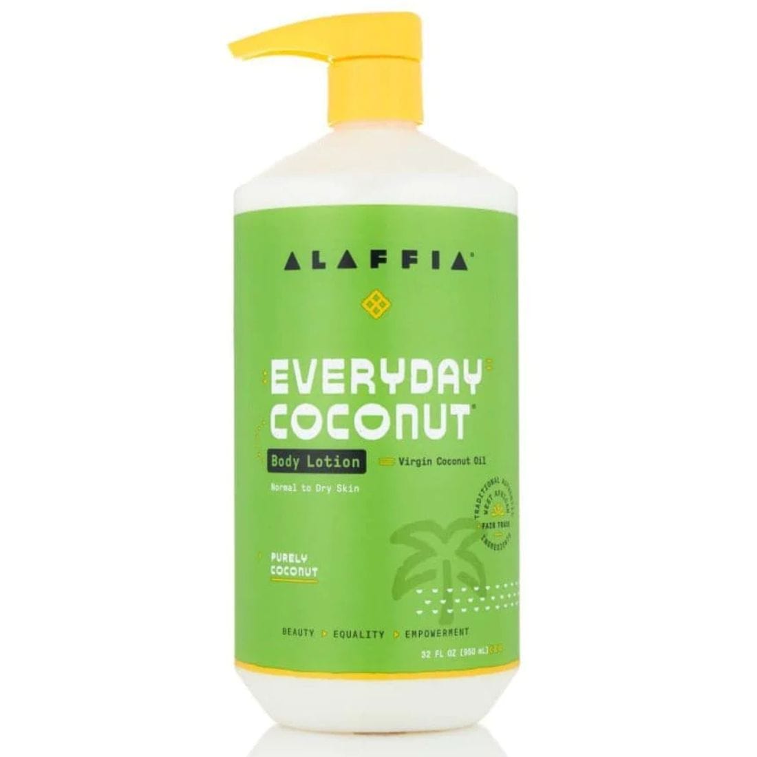 Alaffia EveryDay Coconut Body Lotion, Purely Coconut, 950ml