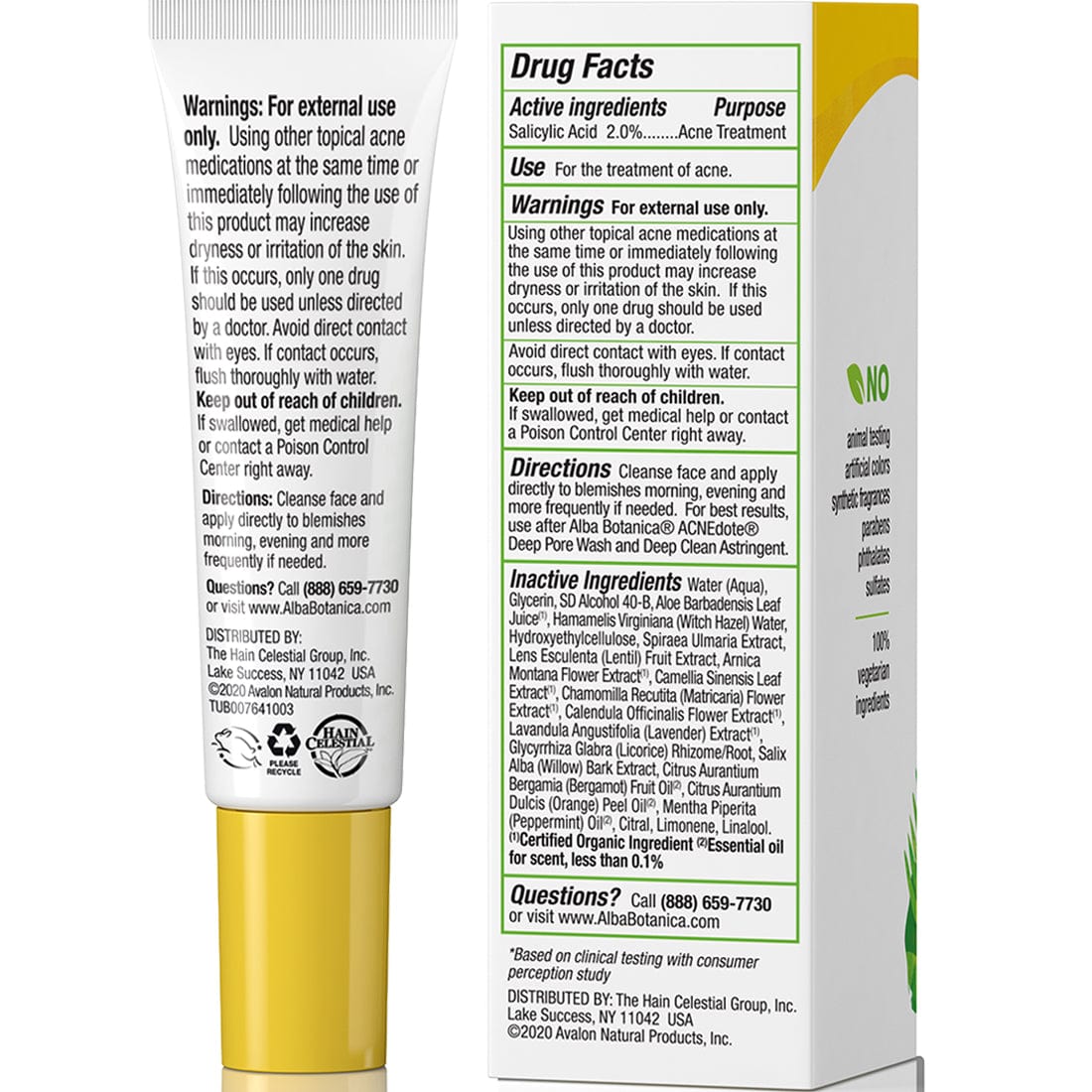 Alba Botanica ACNEdote Invisible Treatment Gel, 14g