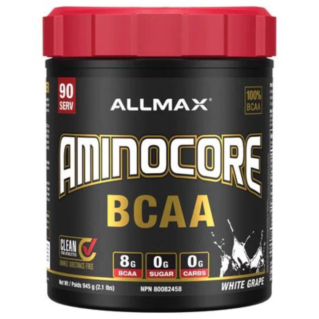 Allmax Aminocore BCAA Powder, Instantized Clear Amino Muscle Support