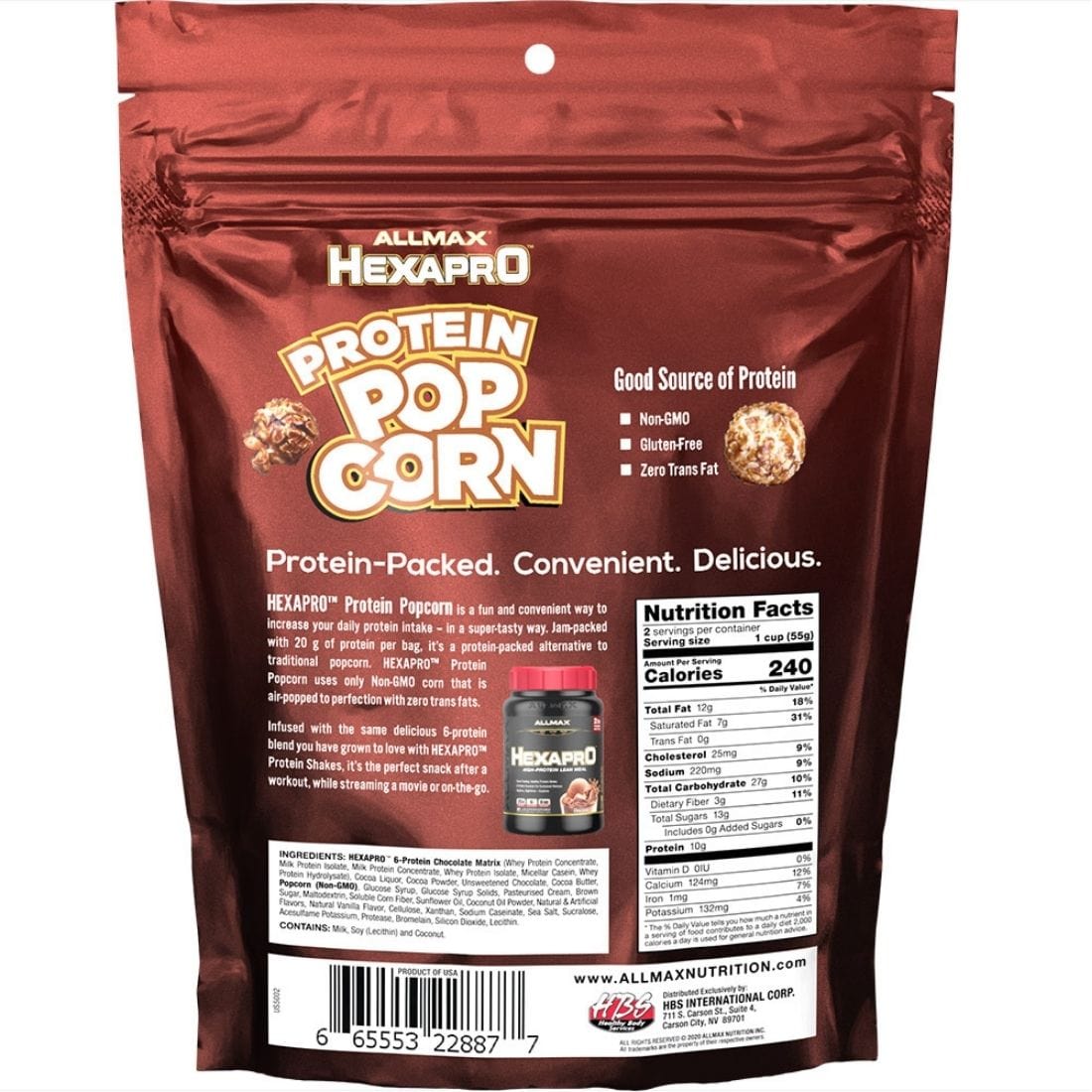 Allmax Hexapro Protein Popcorn