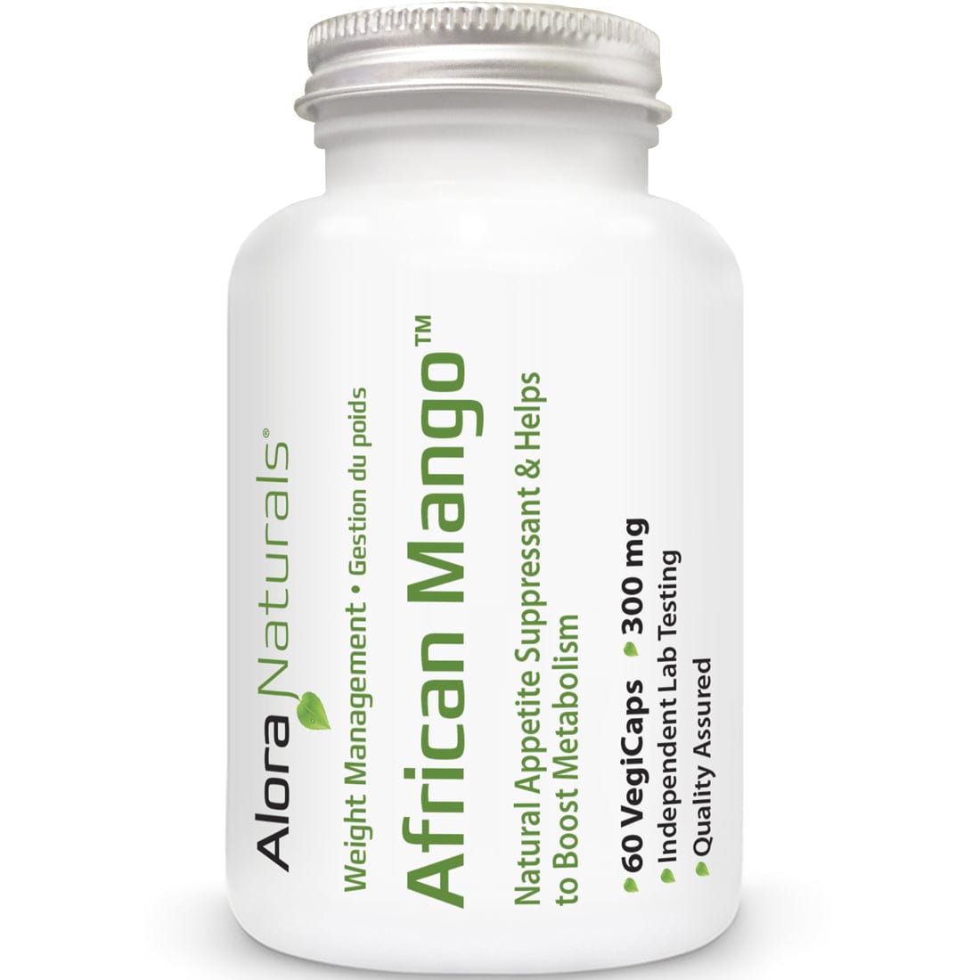 Alora Naturals African Mango 300mg, 60 Vegetable Capsules