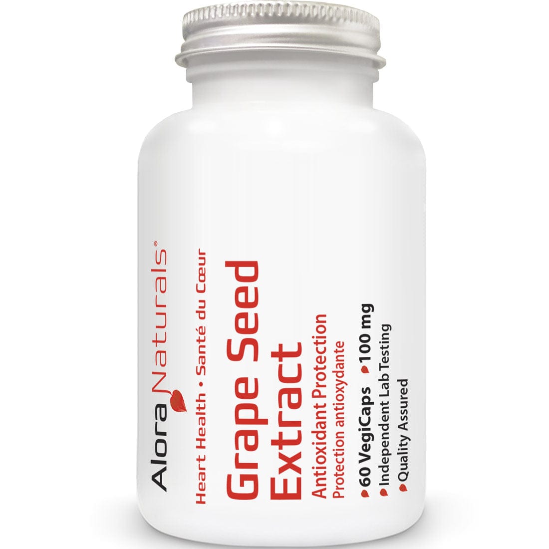 Alora Naturals Grapeseed Extract 100mg, 60 Vegetable Capsules