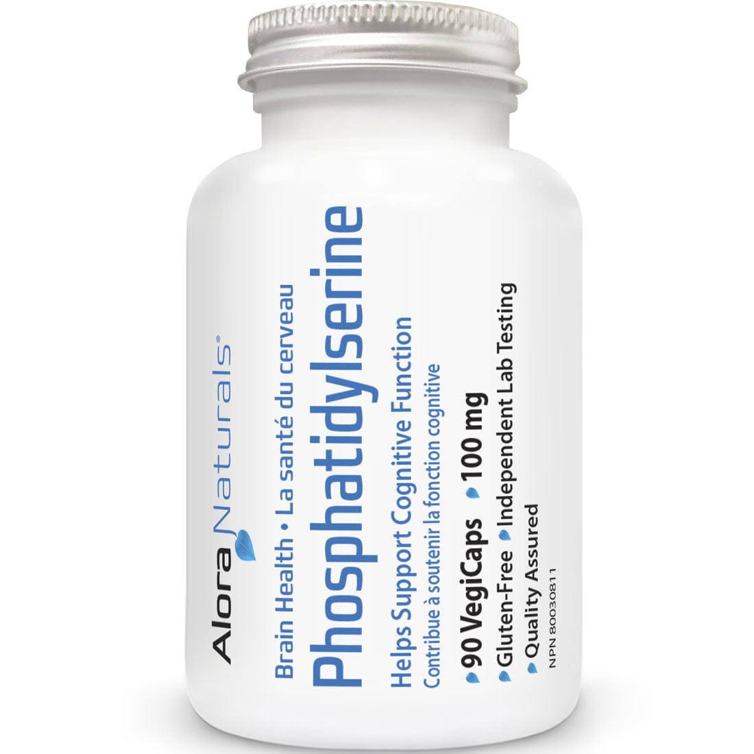 Alora Naturals Phosphatidylserine 100mg, 90 Vegetable Capsules