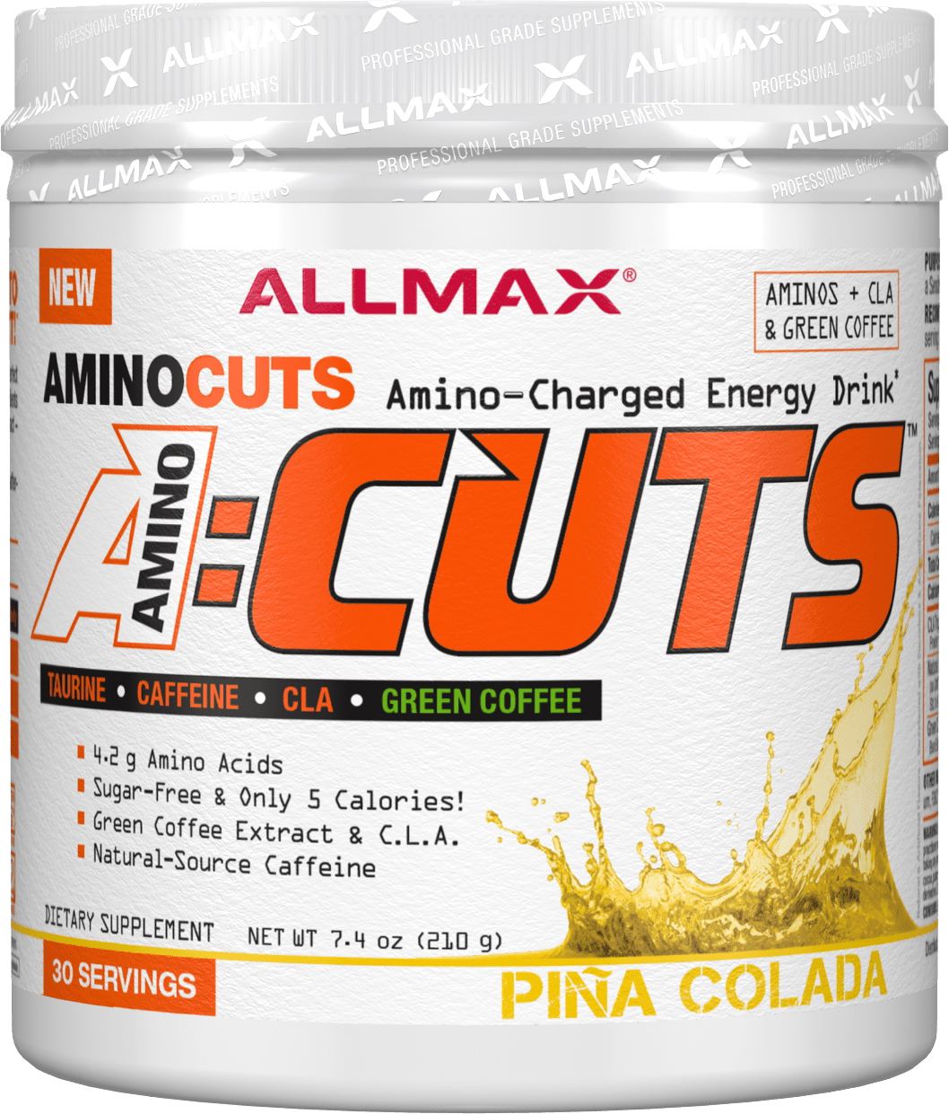Allmax A:Cuts Aminocuts Amino-Charged Energy Drink, 4.2g Amino Acids, Sugar-Free, 36 Servings