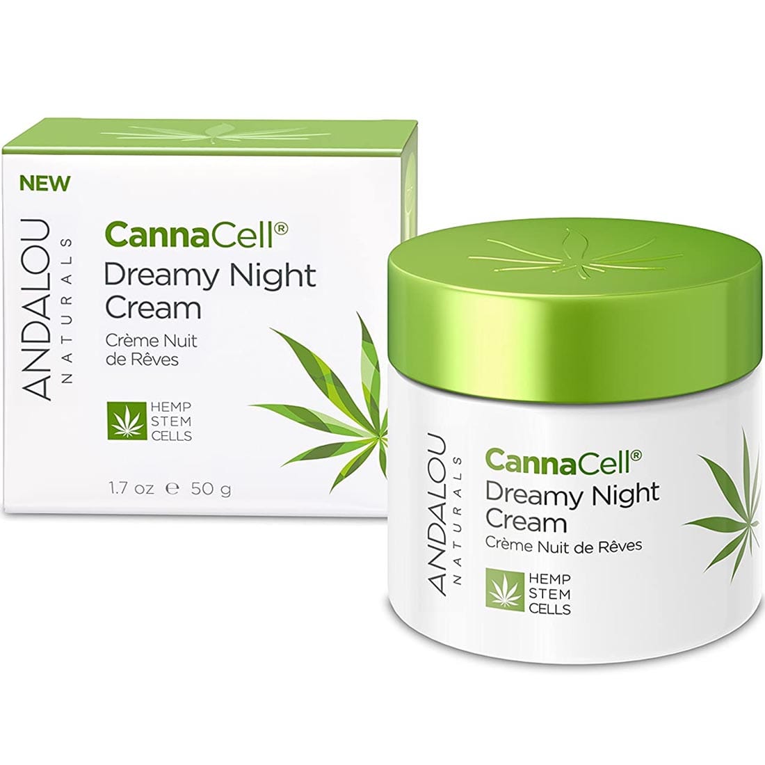 Andalou Naturals CannaCell Dreamy Night Cream, 50g