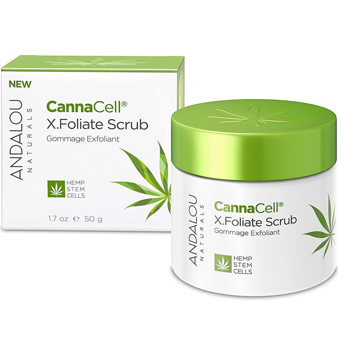 Andalou Naturals CannaCell X.Foliate Scrub, 50g