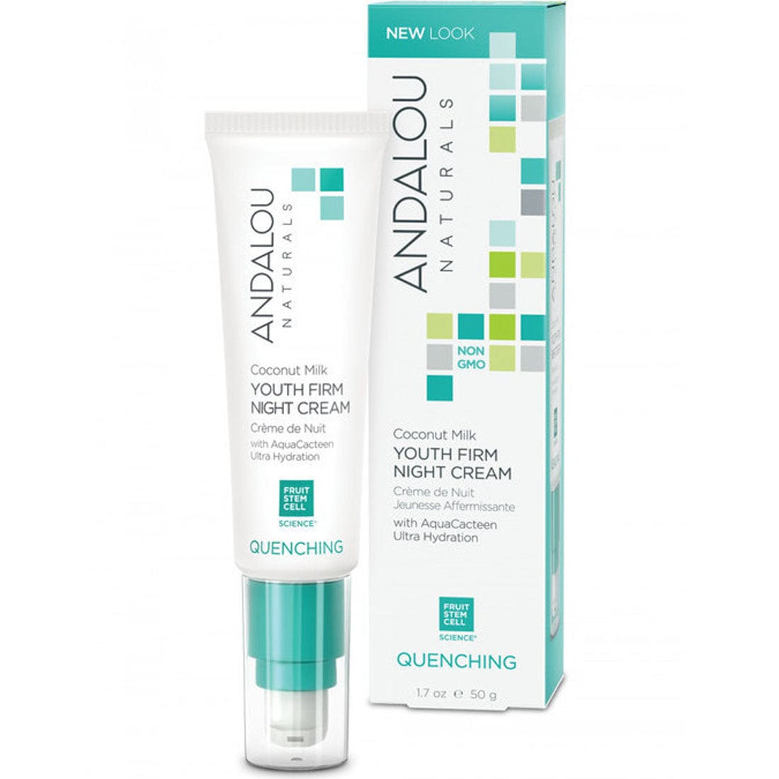 Andalou Naturals Coconut Milk Youth Firm Night Cream, 50g