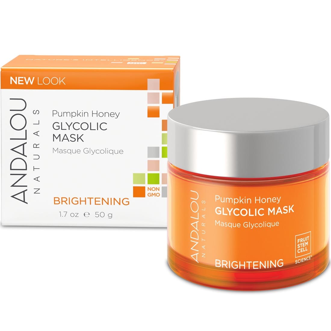 Andalou Naturals Pumpkin, Glycolic Brightening Mask, 50ml