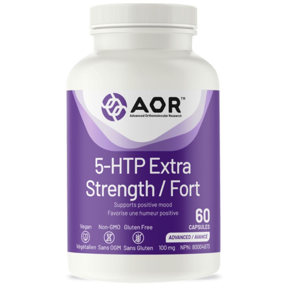AOR 5-HTP Extra Strength 100mg Capsules, Supports Mood, Boosts Serotonin, Improves Sleep
