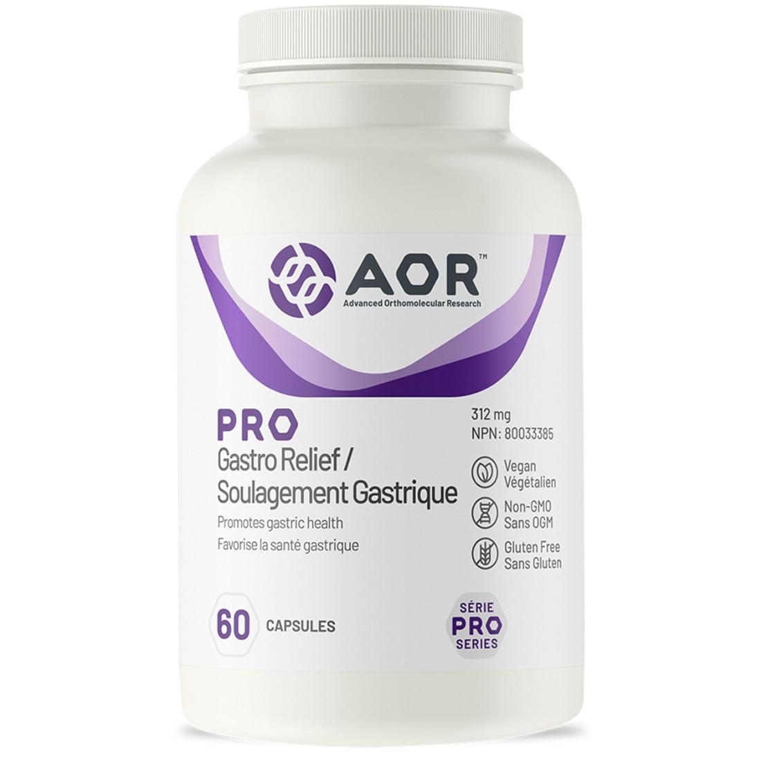 AOR Pro Gastro Relief, 60 Vegi-caps