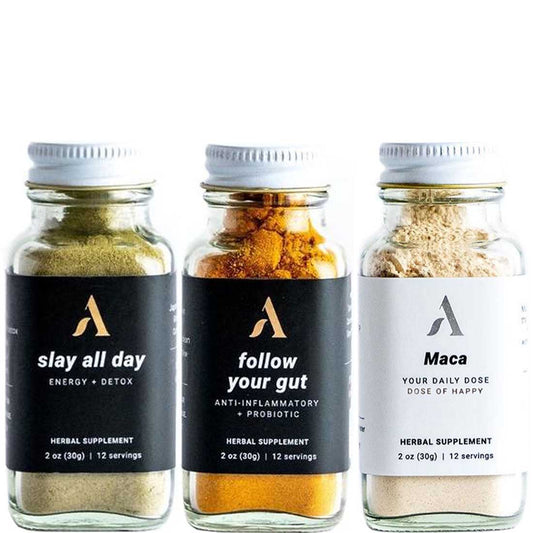 Apothekary You Gut This, 3 Bottle Set (Follow Your Gut, Maca, Slay All Day), 12 Servings Each
