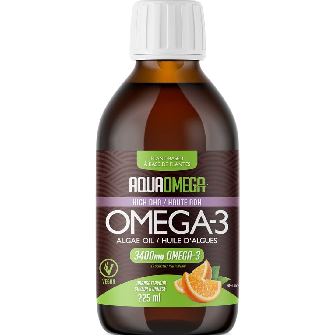 AquaOmega Vegan Algae Oil Omega 3 Liquid, High DHA