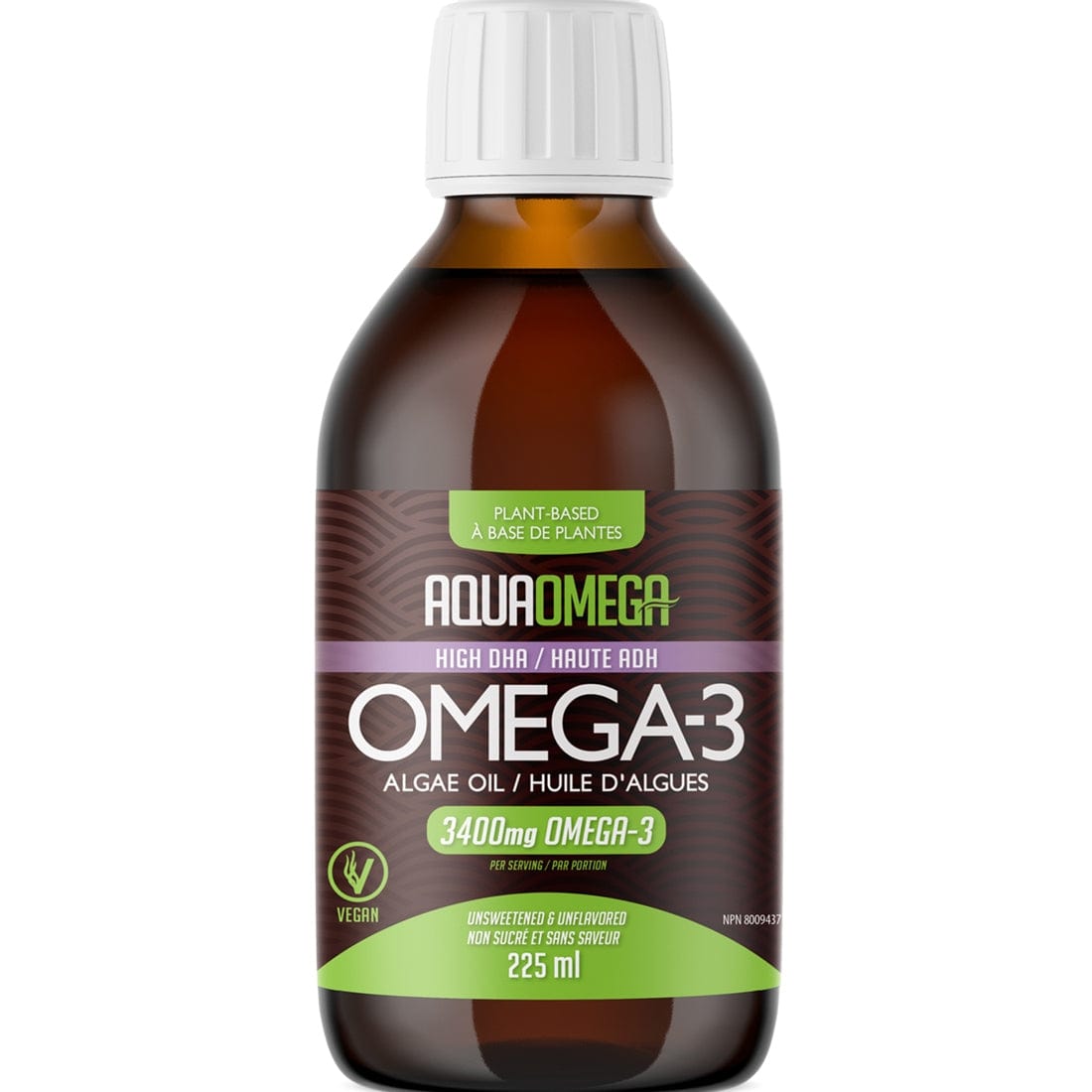 AquaOmega Vegan Algae Oil Omega 3 Liquid, High DHA