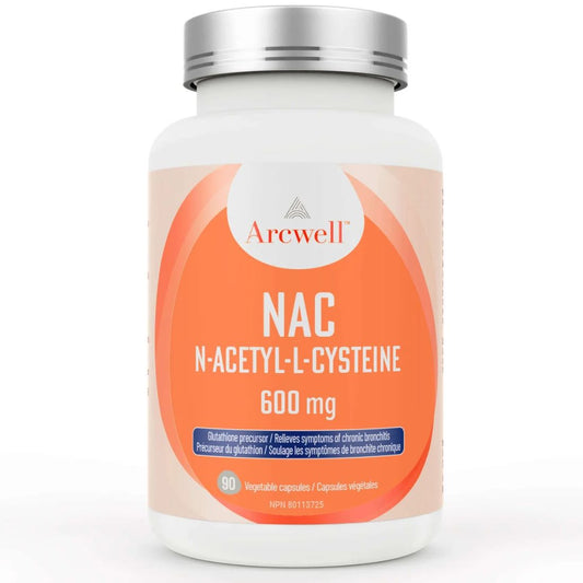 Arcwell NAC N-Acetyl-L-Cysteine 600mg, 90 Vegetable Capsules