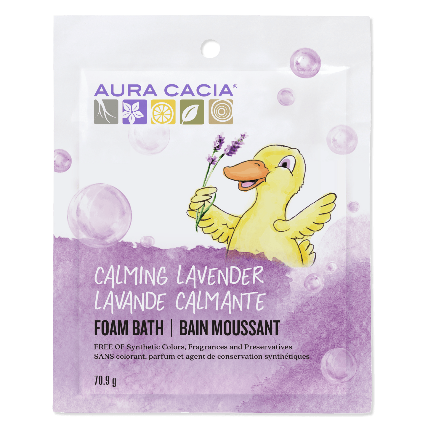 Aura Cacia Kids Calming Foam Bath, 6 Packs, 6 x 71g