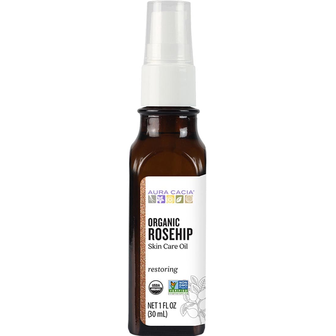 Aura Cacia Organic Rosehip Oil, 28ml
