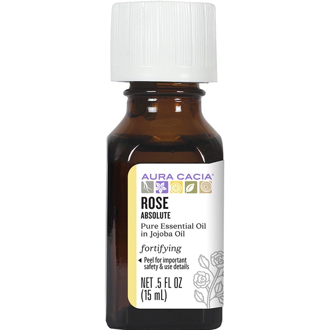 Aura Cacia Rose Absolute in Jojoba Oil, 15ml